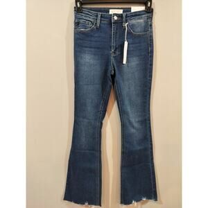 KanCan Essentials High Rise Bootcut Jeans Womens 3/25 Raw Hem KC11259D